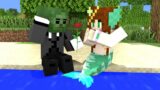 Zombie Boy and Mermaid  – Minecraft Animation