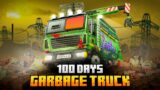 100 DAYS ON A GARBAGE TRUCK IN THE TRASH APOCALYPSE IN MINECRAFT!