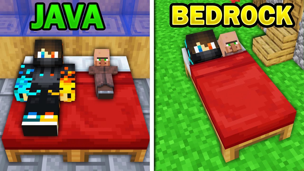 50 Minecraft Java vs Bedrock Things! - Minecraft videos