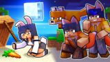 BUNNY on a FOX ISLAND in Minecraft!