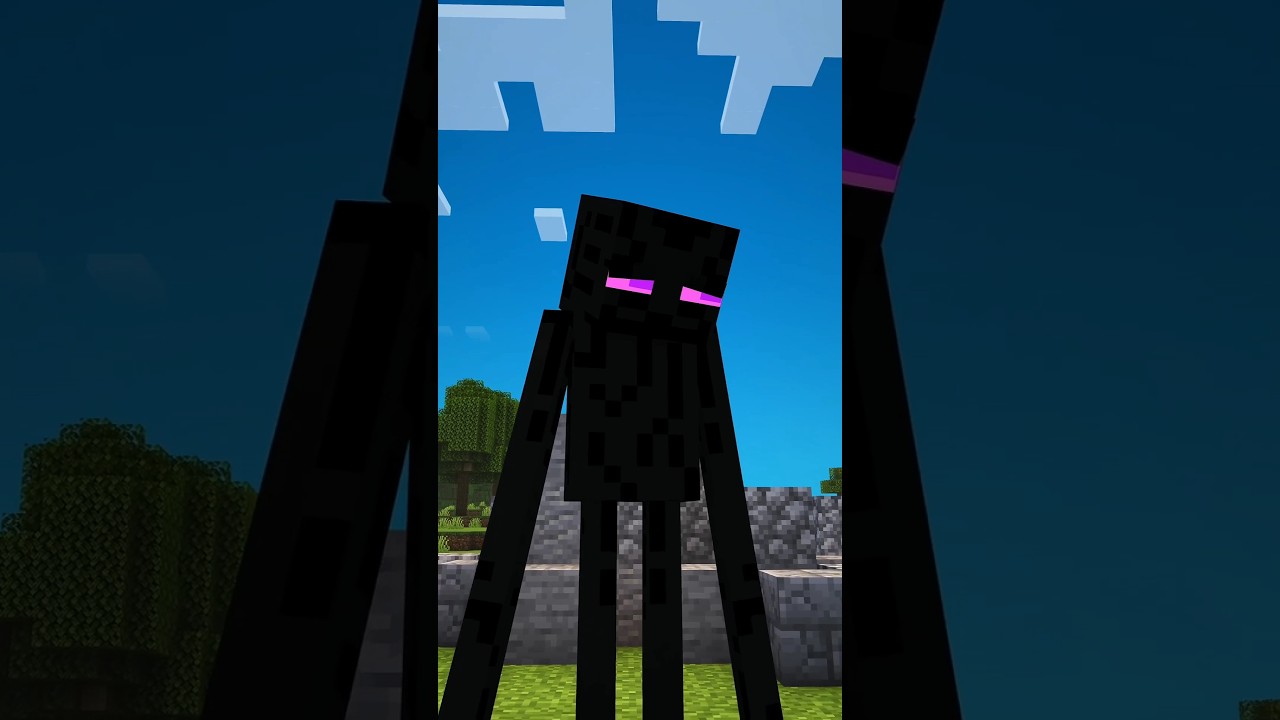 Building with ENDERMAN In Minecraft - Minecraft videos