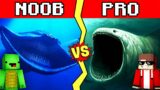 EL GRAN MAJA VS BLOOP MONSTER Build battle In Minecraft – NOOB VS PRO CHALLENGE Maizen Mizen Parody