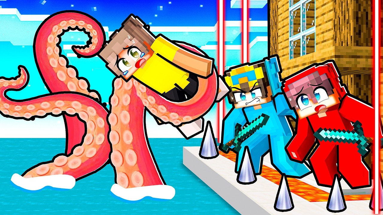 Giant Octopus vs Most Secure Minecraft House - Minecraft videos