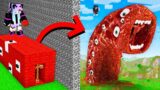 I Cheated With TRAIN EATER WORM In Minecraft Build Battle!