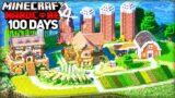 I Survived 100 Days Building the ULTIMATE COZY FARM in Minecraft Hardcore