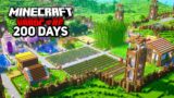 I Survived 200 Days Building the ULTIMATE BASE in Minecraft Hardcore