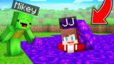 JJ Built a Base Under PORTAL To Prank Mikey in Minecraft (Maizen)