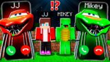 JJ Creepy McQueen Head Eater vs Mikey McQueen CALLING to JJ and MIKEY at 3am ! – Minecraft Maizen