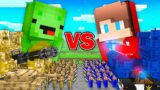 Mikey MILITARY vs JJ FBI Tiny CASTLE Survival Battle in Minecraft ! – Maizen