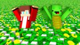 Mikey and JJ Have INFINITE MONEY in Minecraft! Maizen Security house hide and seek Family