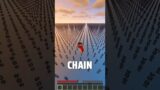 Minecraft But The Entire World Is Chain #minecraft #shorts #funny