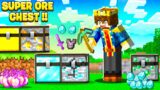 Minecraft But YOU HAVE SUPER OP ORES CHEST !!