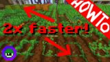 Minecraft: How to Make Food/Crops Grow 2x Faster – Tutorial