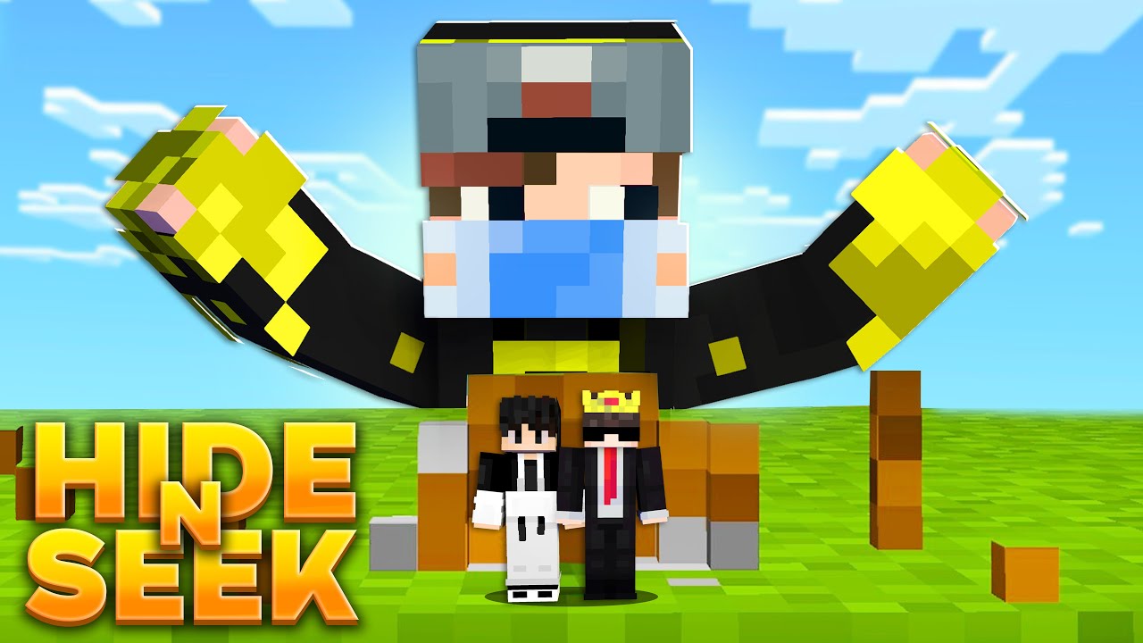 Minecraft TINY vs GIANT Hide and Seek with @YesSmartyPie ...