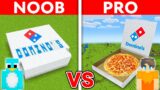 NOOB vs PRO: DOMINO'S PIZZA House Build Challenge in Minecraft