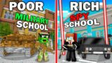 Poor Mikey MILITARY vs Rich JJ SPY School Survival Battle in Minecraft ! – Maizen