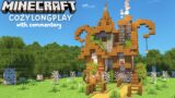 Relaxing Minecraft Longplay With Commentary – Building a Whimsical Fantasy Cottage