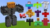 TITAN BEDROCK GOLEM vs All Minecraft Bosses – Minecraft Mob Battle