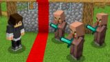 Villagers SPLIT The Village in HALF in Minecraft!