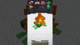 Volcano Testing by Different Mobs #minecraft #meme #shorts