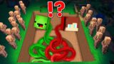 Why Villagers Buried JJ and Mikey Snakes in Minecraft maizen animation