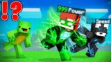 ZOOM and GREEN LANTERN Speedrunners vs Hunter in Minecraft – Maizen JJ and Mikey