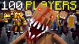 100 Players Try to Survive the DWELLER in Hardcore Minecraft…