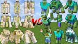 BOSS IRON GOLEMS ARMY vs ZOMBIE BOSS MOBS