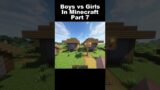 Boys vs Girls Gameplay In Minecraft Part 7 #minecraft #minecraftjokeshindi #funny