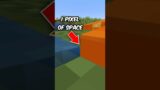 Can We Go Through One Pixel Of Space In Minecraft?