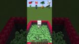 Creeper Pit vs Mobs Explosions #shorts #meme #minecraft