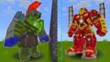 I Cheated with GLADIATOR HULK vs HULK BUSTER IRON MAN Mob Battle Competition in Minecraft!