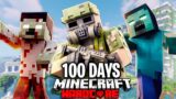 I Survived 100 Days in a ZOMBIE APOCALYPSE in Hardcore Minecraft!