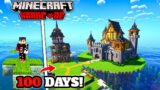 I Survived 100 days on ISLAND with ONE HEART in  Minecraft Hardcore