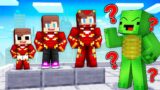 JJ and Mikey GROW UP as IRONMAN Evolution in Minecraft – Maizen