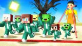 JJ and Mikey VS SQUID GAME in Minecraft Challenge Maizen Animation