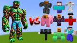 LAVA MUTANT ZOMBIE vs All Minecraft Bosses – Minecraft Mob Battle