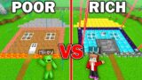 Mikey Poor vs JJ Rich UNDERGROUND SECURITY HOUSE in Minecraft – Maizen