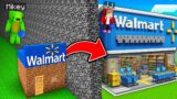 Mikey Poor vs JJ Rich WALMART Build Battle in Minecraft ! (Maizen)