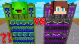 Mikey ZOMBIE vs JJ ENDERMAN Temple Underground Base in Minecraft ! – Maizen