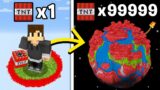 Minecraft, But TNT = World Size