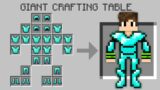 Minecraft, But Your Crafts Are GIANTS!