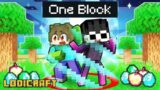 Minecraft but We're MOBS Locked on ONE BLOCK!