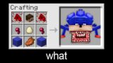 Minecraft wait what meme part 585 (CRAFTING SHIN SONIC TAPES)