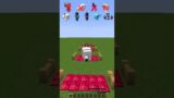 Touch Red vs Mob's Jump Challenge #shorts #meme #minecraft