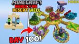 We Survived 100 Days on a DESERT WELL in Minecraft Hardcore…