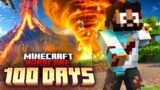 100 Days in a NATURAL DISASTERS world in Hardcore Minecraft