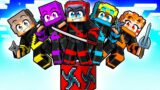 7 Friends on One Ninja Block in Minecraft!