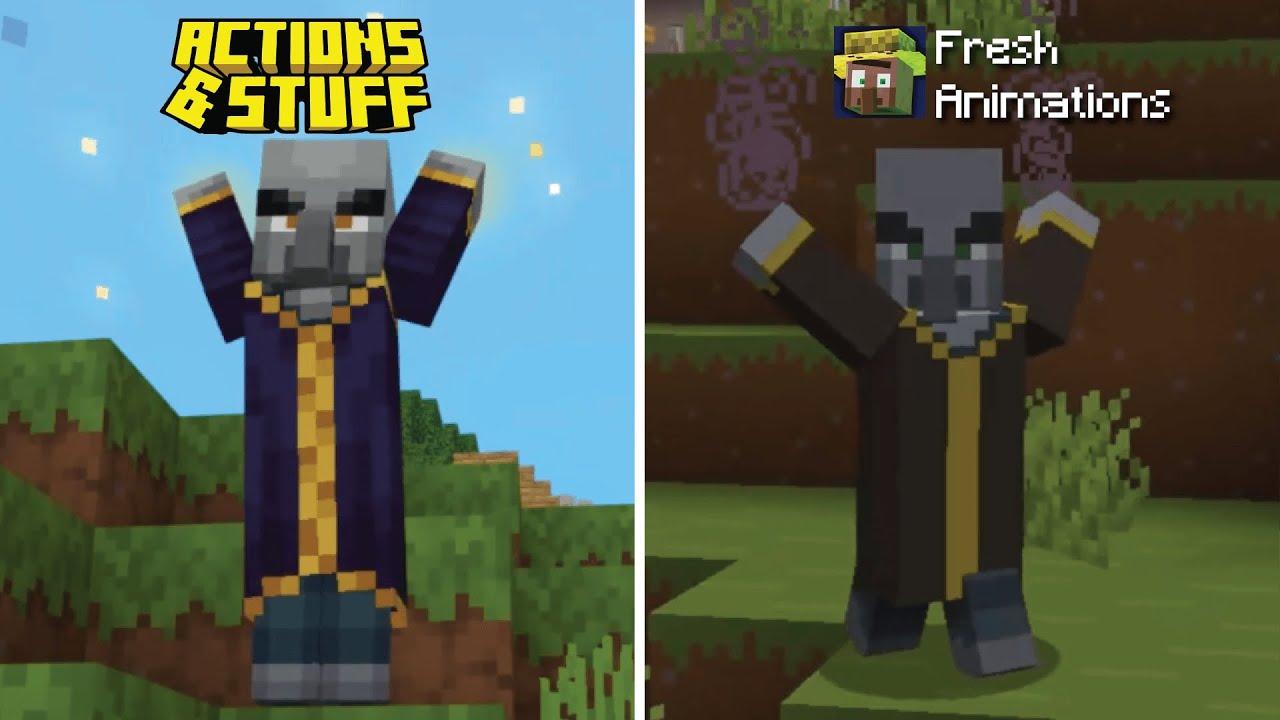 Action & Stuff vs Fresh Animations Minecraft! | Mob Animation ...