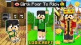 Birth POOR to RICH in MINECRAFT (Tagalog)